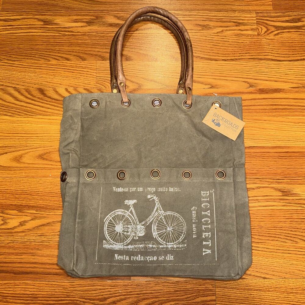 Emory Valley Mercantile “Bicycletta” Tote Bag CTW Home Collection NWT